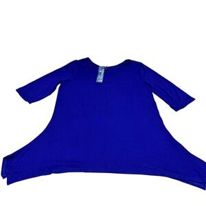 NWT Lily by Firmana‎ Tunic Top Swing Style 3/4 Sleeve Blouse Plus Size 2x